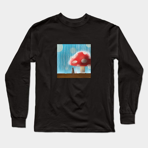 #40 Mashroom Long Sleeve T-Shirt by Cat here